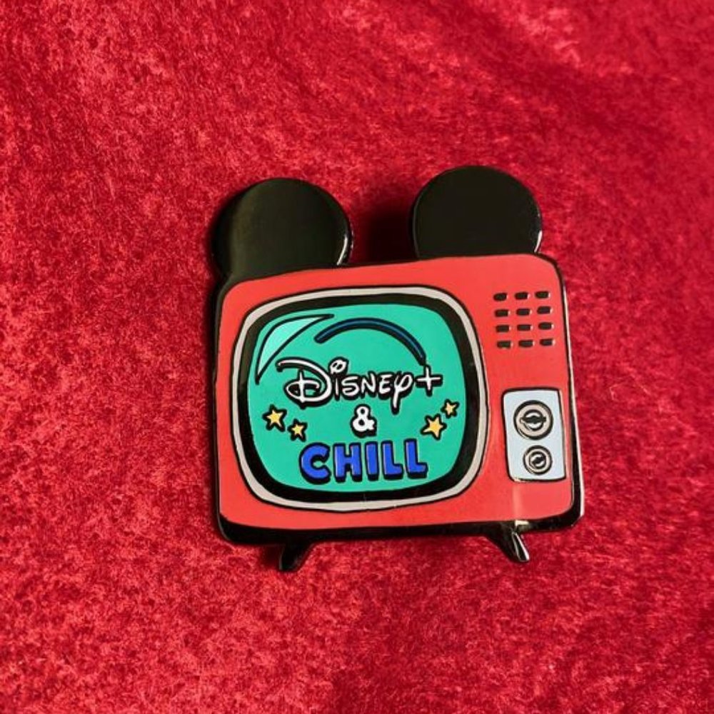 Disney Plus and Chill Enamel Pin